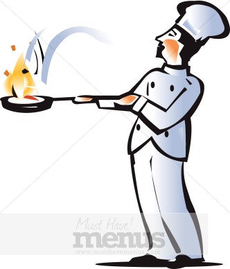 Saute Chef Clipart