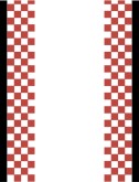 Red, Black and White Checked Border