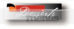 Hip Desserts Banner in Script Font
