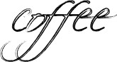 Coffee Calligraphy Icon