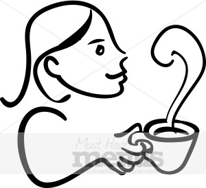 Cafe Girl Clipart