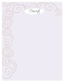 Lavender Swirls Dessert Menu Background