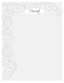 Grey Swirls Dessert Menu Background
