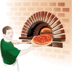Baking Pizza Clipart