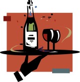 Wine Tray Clipart