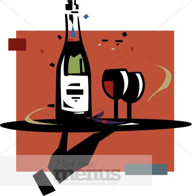 Wine Tray Clipart