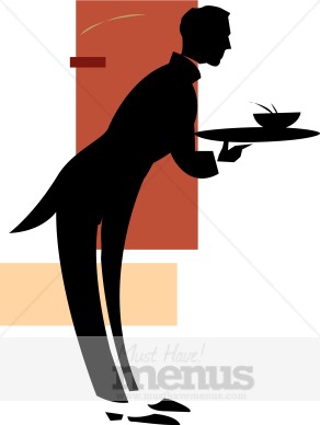 Food Waiter Clipart