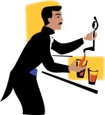 Beer Bartender Clipart