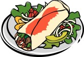 Burrito Plate Clipart