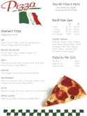 Italian Flag Pizza Menu