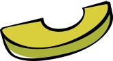 Avocado Slice Clipart