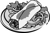Burrito Plate Clip Art