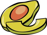 Fresh Avocado Clipart