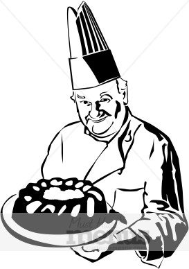 Professional Pastry Chef Clipart