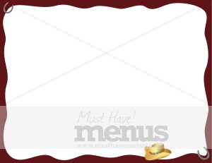 Cowboy Hat BBQ Takeout Background