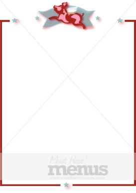 Pink Flying Pig Banner Border