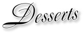 Dessert Menu Icon