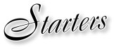 Starters in Jet Black