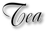 Large Size Tea Lettering