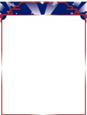 Patriotic Stars and Searchlights Border