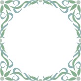 Arabesque in Blue Green Border