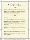 Thai Bamboo Menu