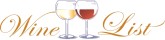 Wine List Word Art