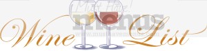 Wine List Word Art