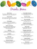 Drinks Menu