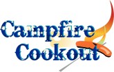 Campfire Cookout Word Art