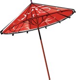 Paper Umbrella Clipart