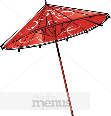 Paper Umbrella Clipart