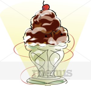 Chocolate Sundae Clipart