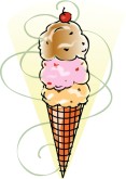 Chocolate Ice Cream Cone Clipart