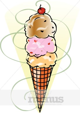 Chocolate Ice Cream Cone Clipart