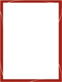 Beige Arcs on Red Border