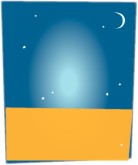 Blue Gold Starry Background