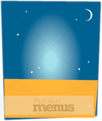 Blue Gold Starry Background