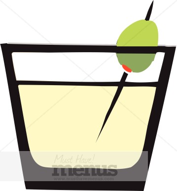 Martini Olive Clipart