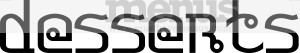 Thai Dessets Word Art