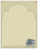 Indian Temple and Elephant