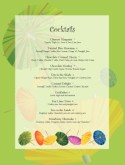 Cocktail Umbrella Specials Menu