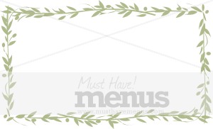 Sage Green Leafy Border