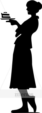 Waitress Service Clipart