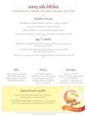 Breakfast Menu Template