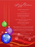 Christmas Dinner Menu Template
