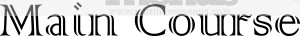 Main Course Word Art