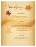 Autumn Breezes Menu