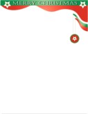Merry Christmas Stars Border