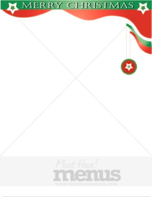 Merry Christmas Stars Border
